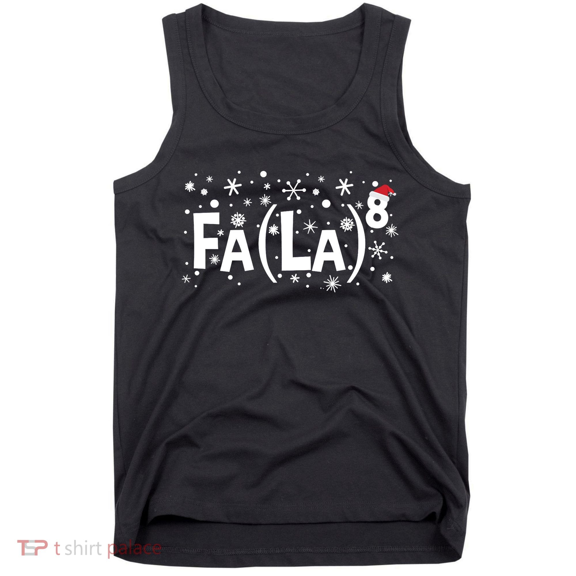 Fa La 8 Math Teacher Christmas Fa La La Funny Xmas Tank Top