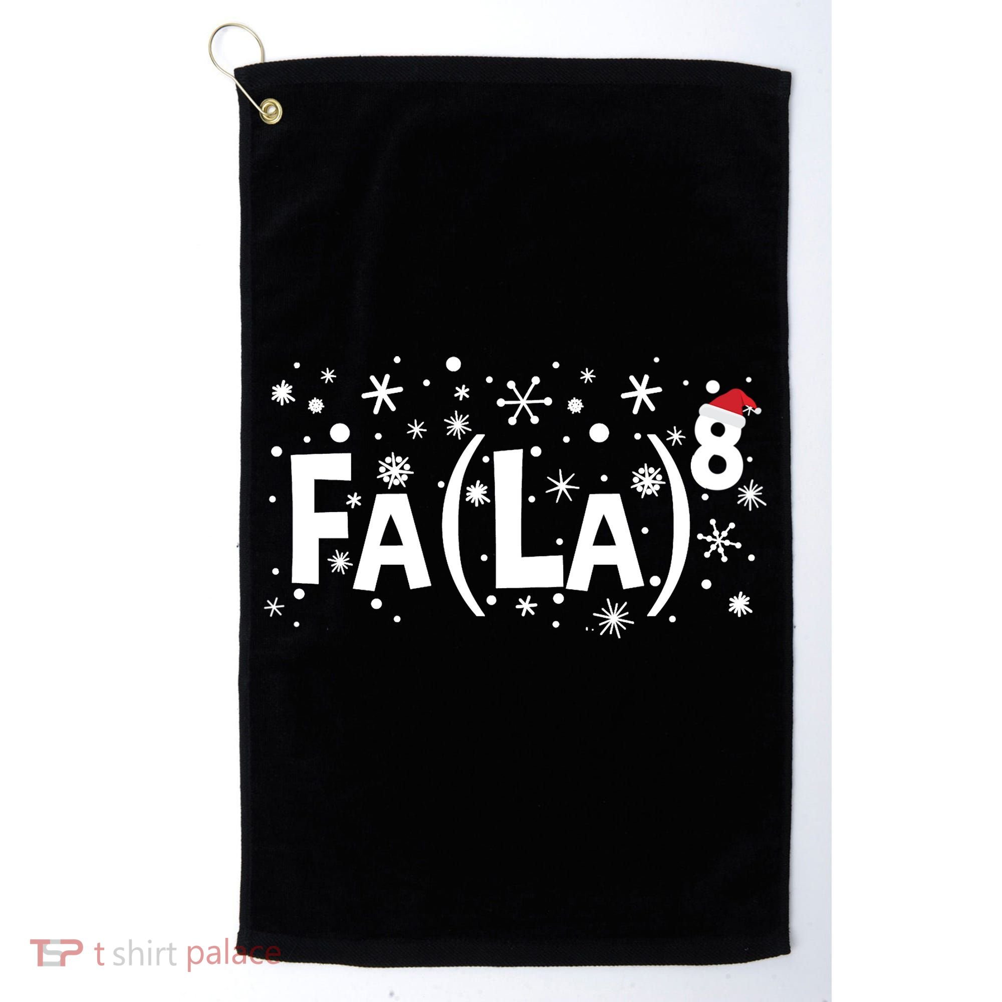 Fa La 8 Math Teacher Christmas Fa La La Funny Xmas Golf Towel
