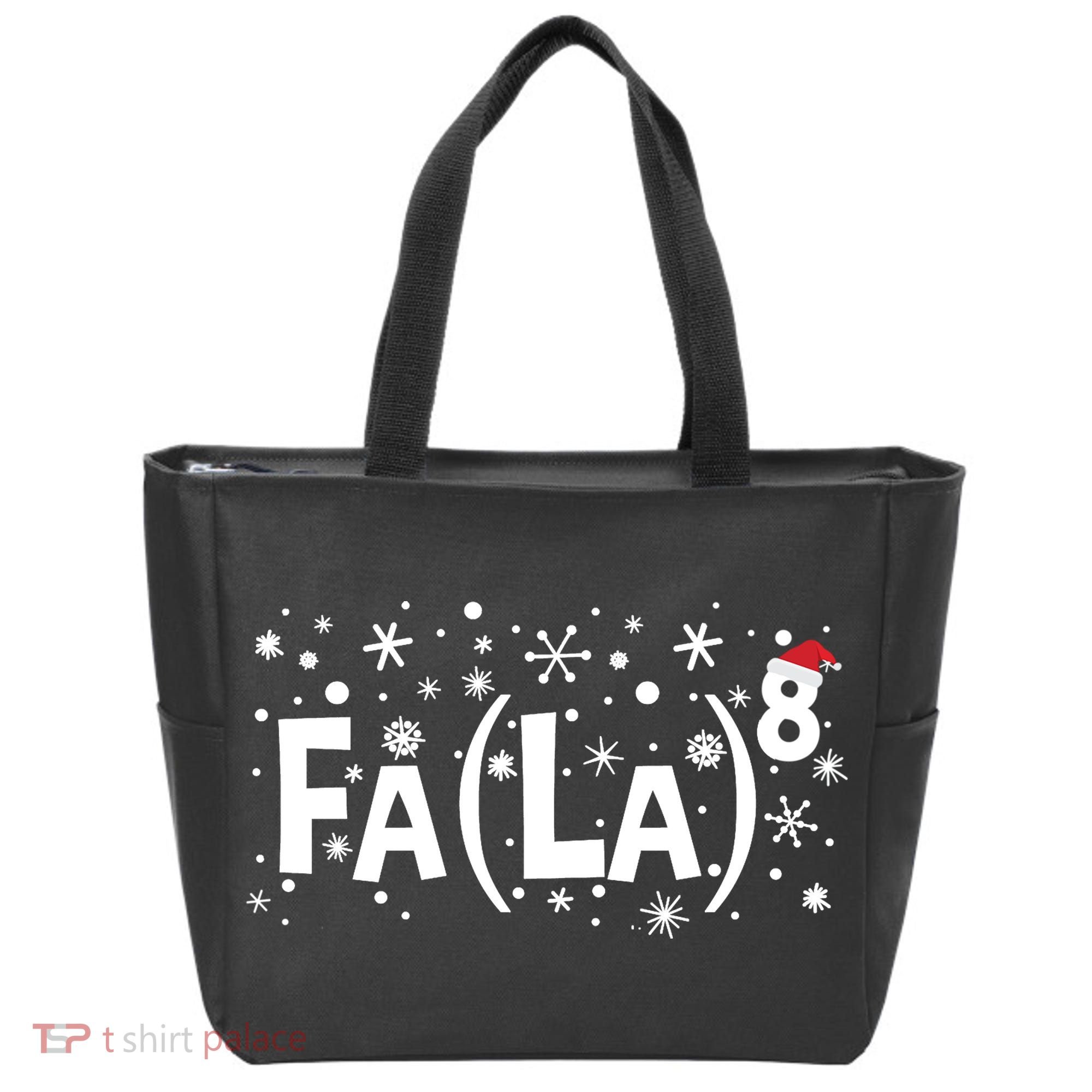 Fa La 8 Math Teacher Christmas Fa La La Funny Xmas Tote Bag
