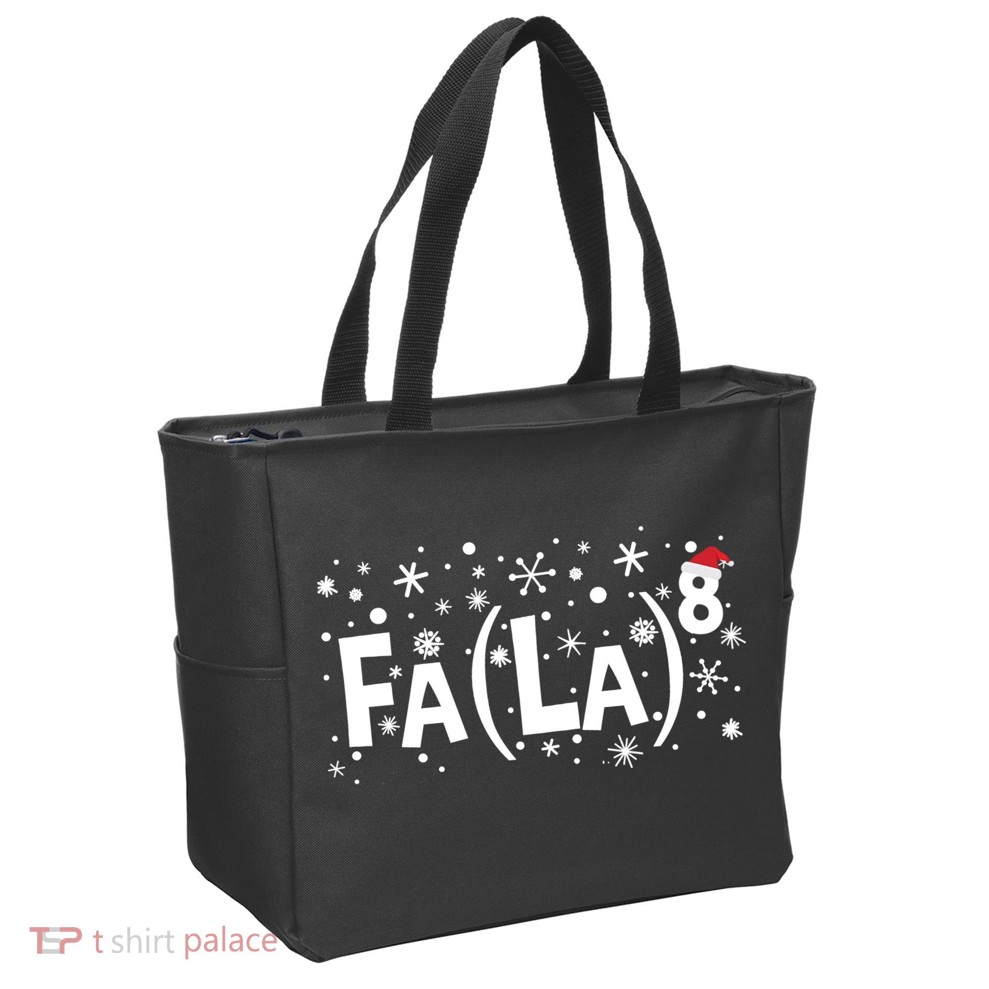 Fa La 8 Math Teacher Christmas Fa La La Funny Xmas Tote Bag