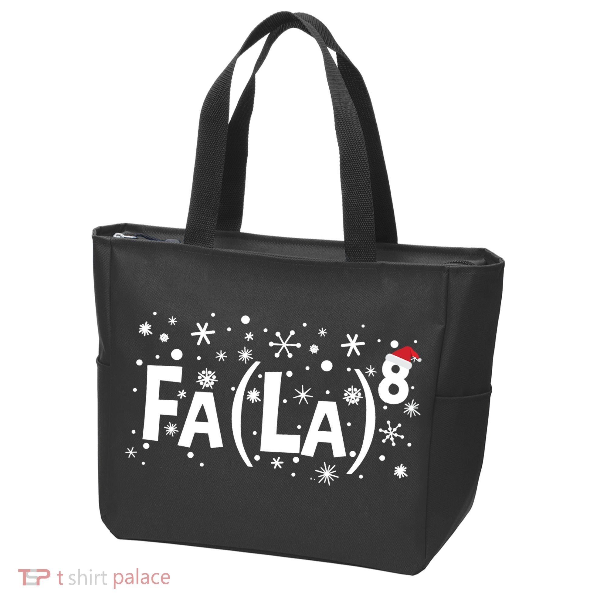 Fa La 8 Math Teacher Christmas Fa La La Funny Xmas Tote Bag