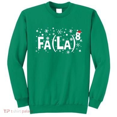 Fa La 8 Math Teacher Christmas Fa La La Funny Xmas Sweatshirt