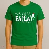 Fa La 8 Math Teacher Christmas Fa La La Funny Xmas T-Shirt thumb 3
