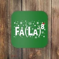 Fa La 8 Math Teacher Christmas Fa La La Funny Xmas Coaster thumb 0