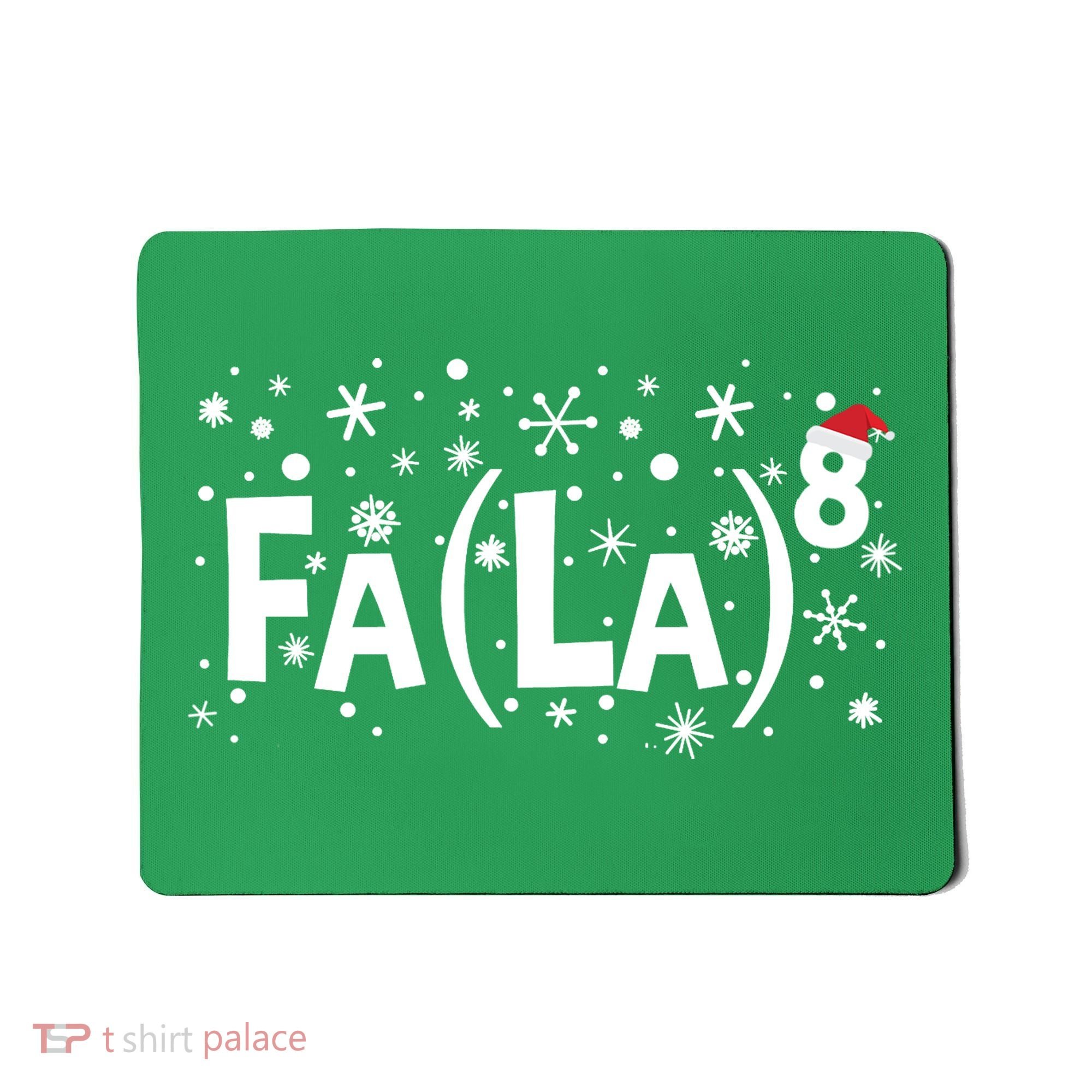 Fa La 8 Math Teacher Christmas Fa La La Funny Xmas Mousepad
