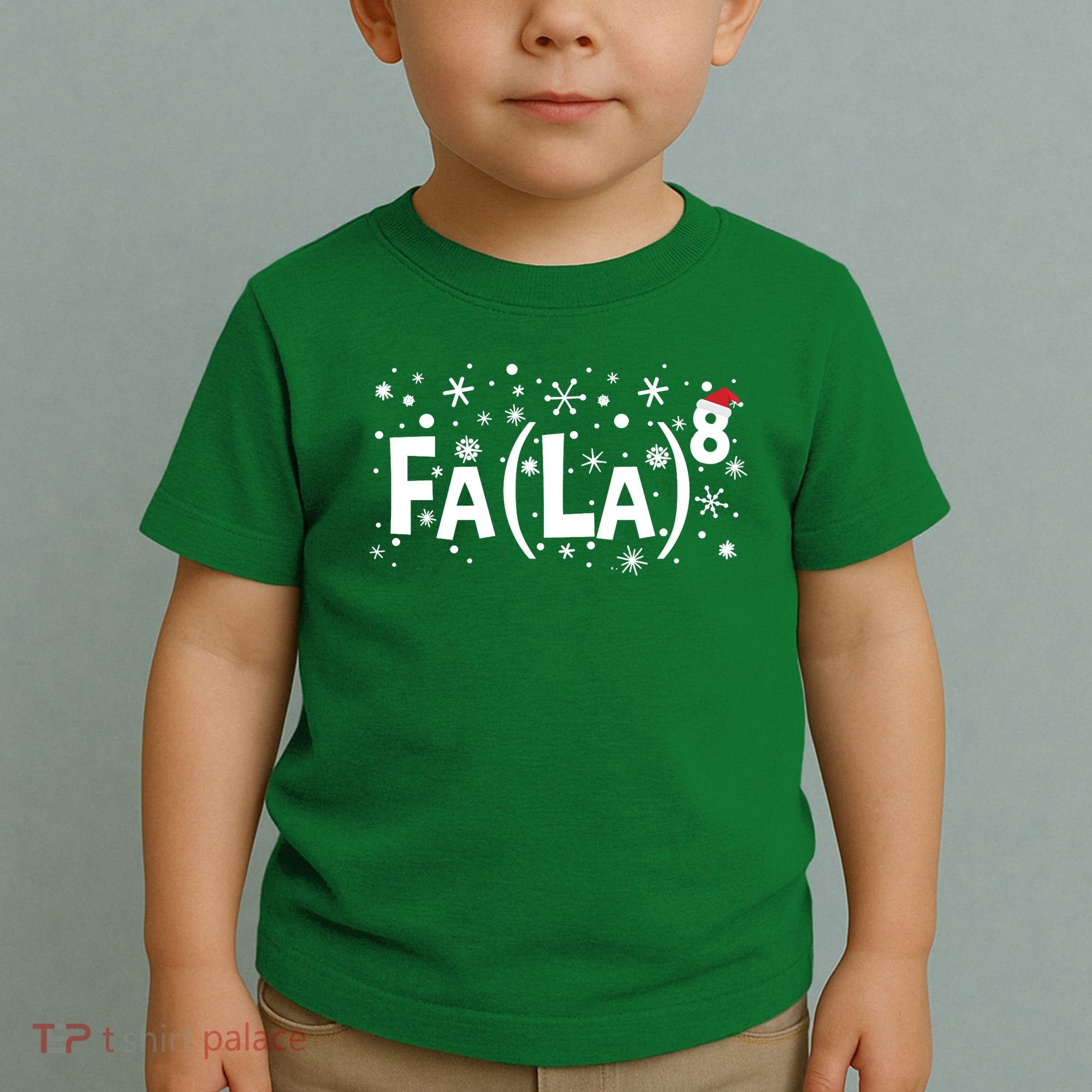Fa La 8 Math Teacher Christmas Fa La La Funny Xmas Toddler T-Shirt