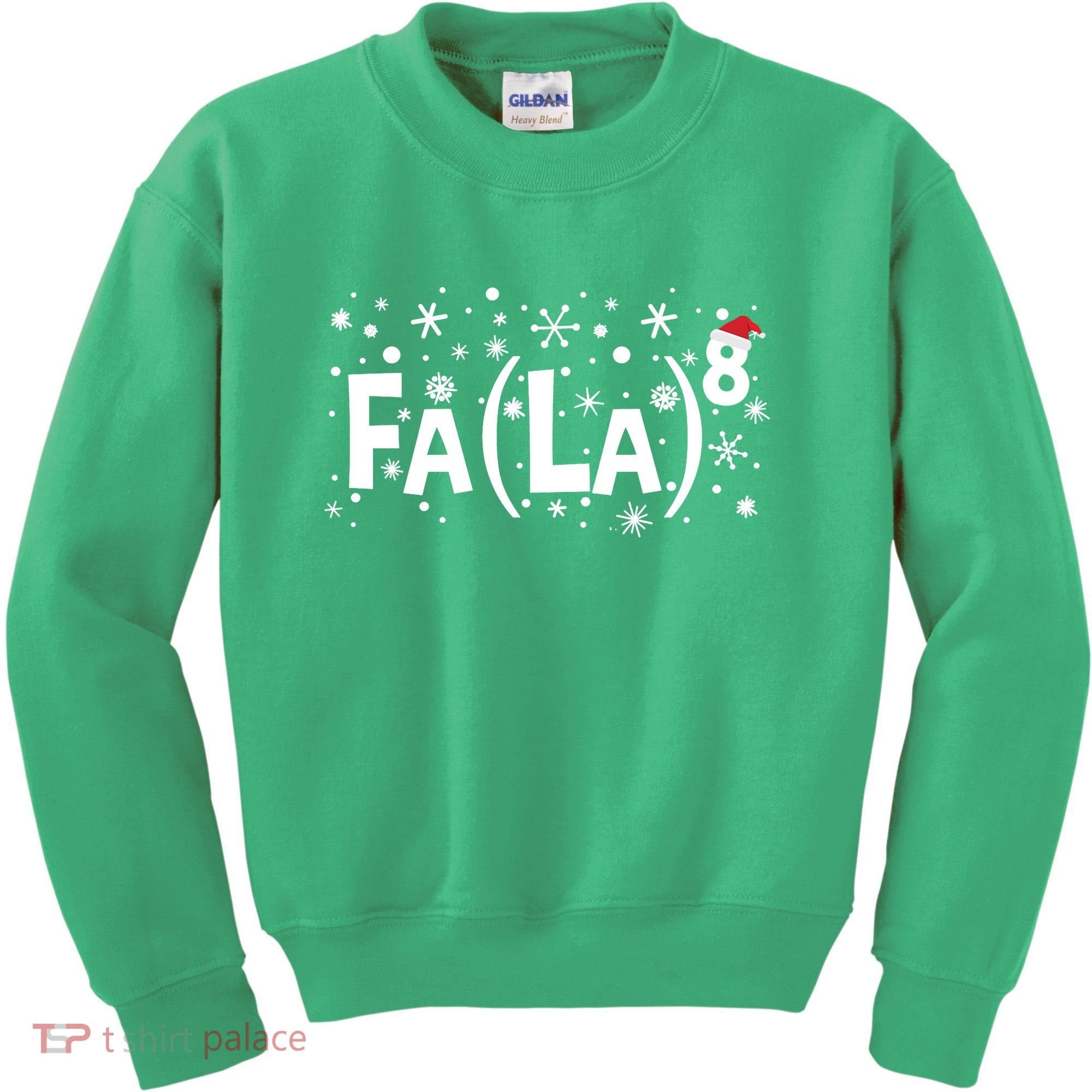 Fa La 8 Math Teacher Christmas Fa La La Funny Xmas Kids Sweatshirt