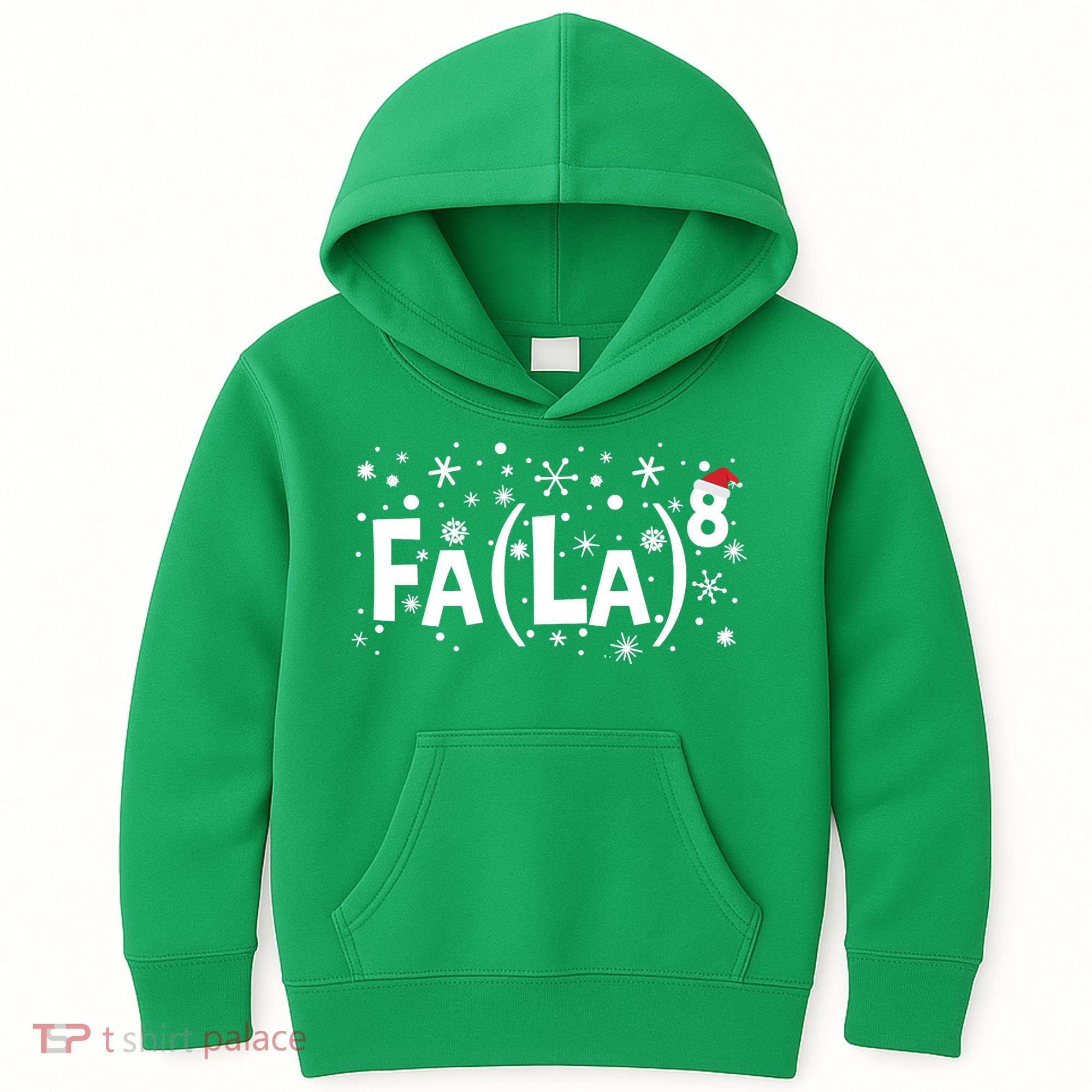 Fa La 8 Math Teacher Christmas Fa La La Funny Xmas Kids Hoodie
