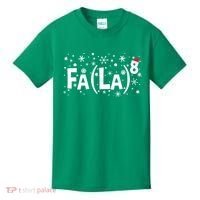 Fa La 8 Math Teacher Christmas Fa La La Funny Xmas Kids T-Shirt thumb 0