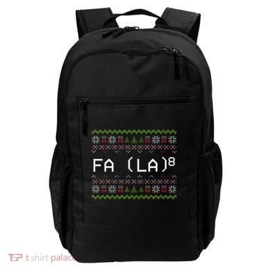 Fa La 8 Hilarious Santa Math Teacher Christmas Gift Backpack