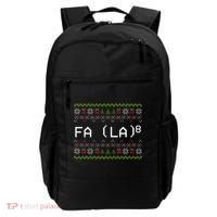 Fa La 8 Hilarious Santa Math Teacher Christmas Gift Backpack thumb 0