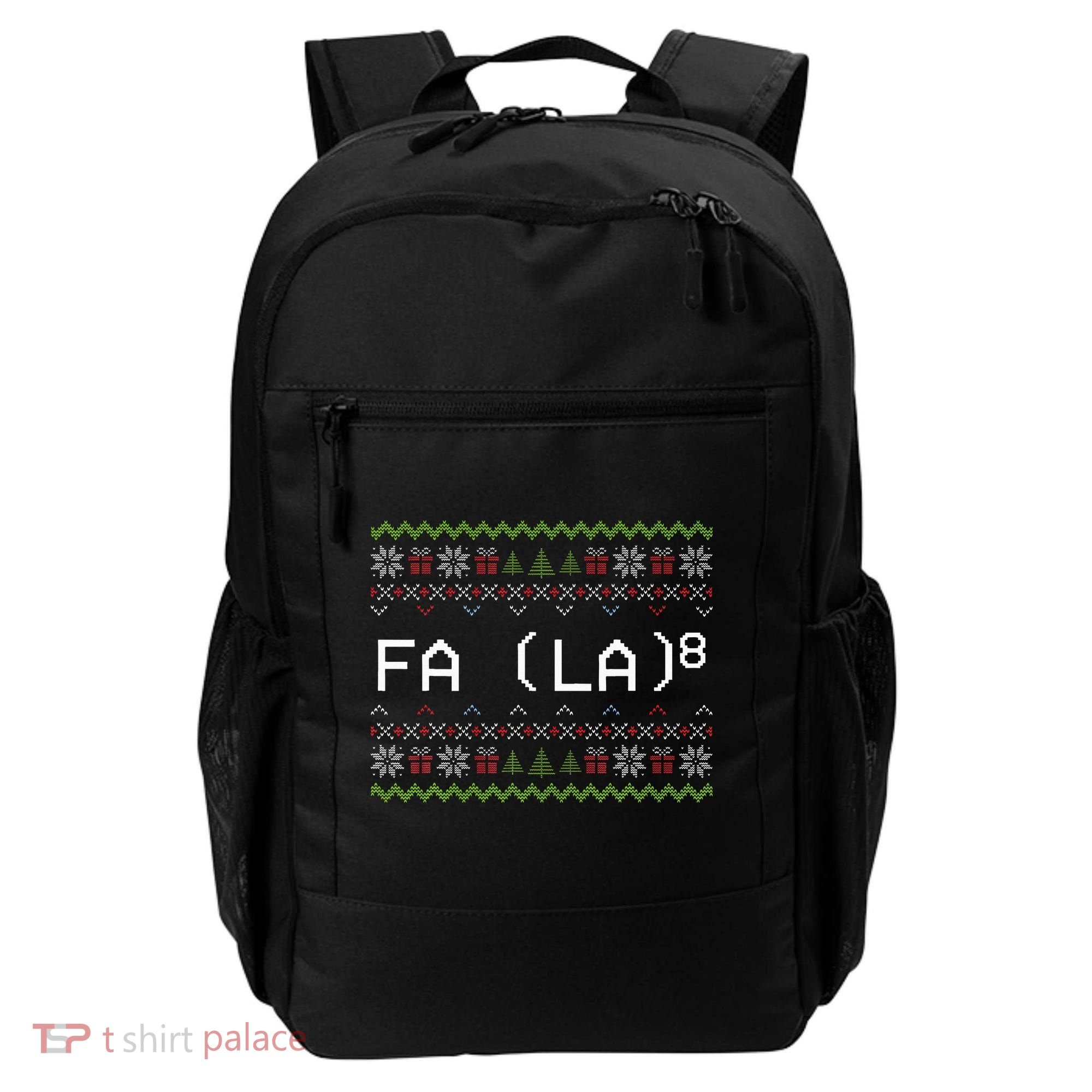 Fa La 8 Hilarious Santa Math Teacher Christmas Gift Backpack