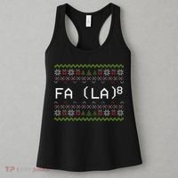 Fa La 8 Hilarious Santa Math Teacher Christmas Gift Women's Tank Top thumb 3