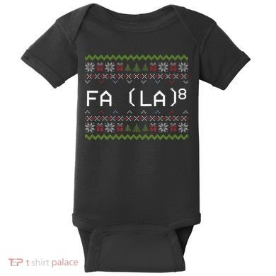 Fa La 8 Hilarious Santa Math Teacher Christmas Gift Baby Bodysuit