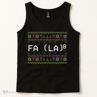 Fa La 8 Hilarious Santa Math Teacher Christmas Gift Tank Top thumb 2