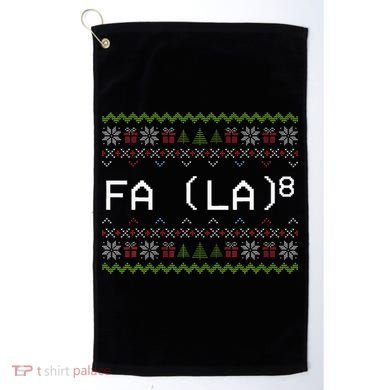Fa La 8 Hilarious Santa Math Teacher Christmas Gift Golf Towel
