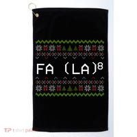 Fa La 8 Hilarious Santa Math Teacher Christmas Gift Golf Towel thumb 0