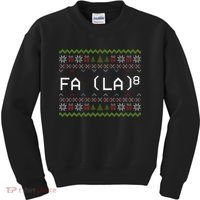 Fa La 8 Hilarious Santa Math Teacher Christmas Gift Kids Sweatshirt thumb 0