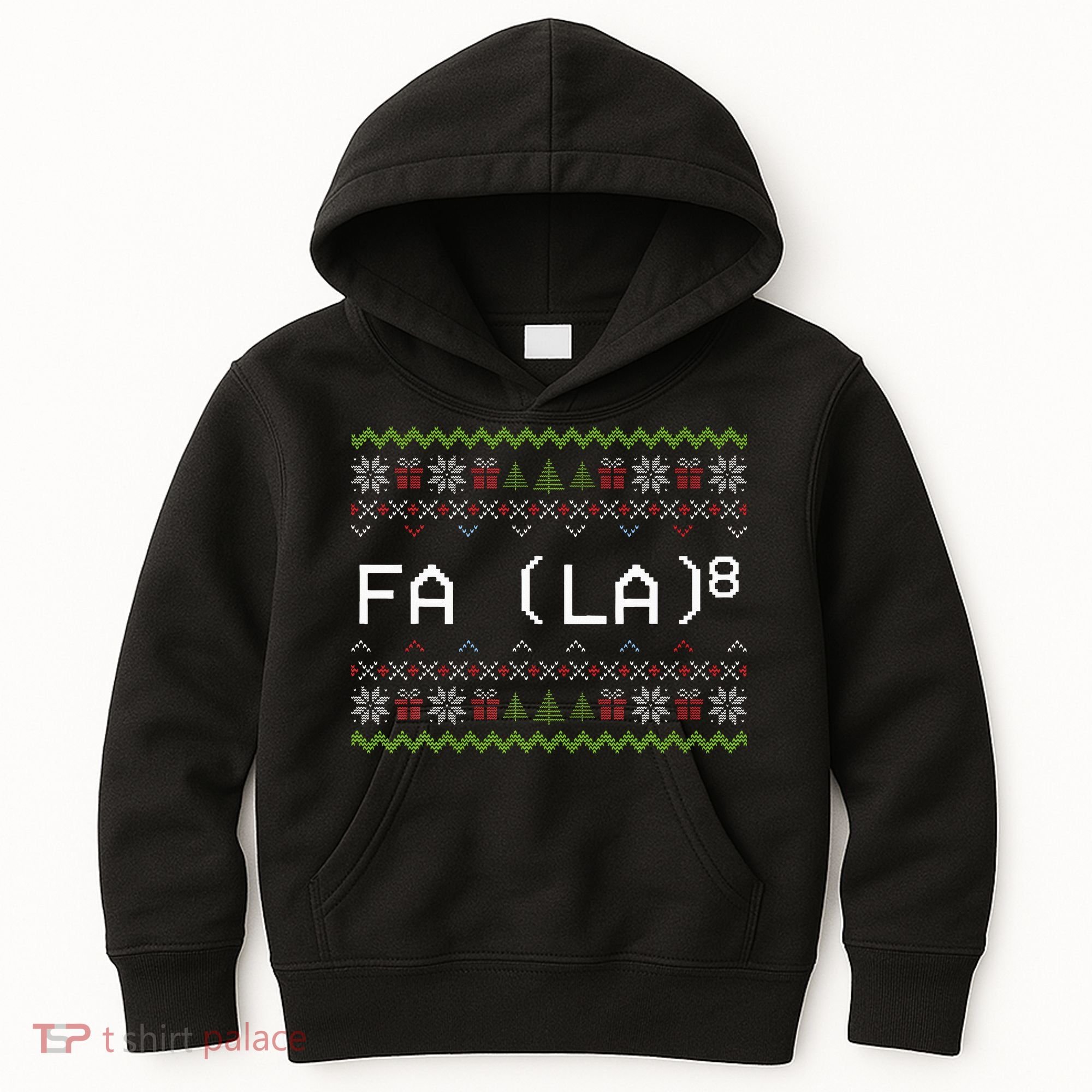 Fa La 8 Hilarious Santa Math Teacher Christmas Gift Kids Hoodie