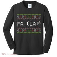 Fa La 8 Hilarious Santa Math Teacher Christmas Gift Kids Long Sleeve Shirt thumb 0