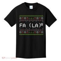 Fa La 8 Hilarious Santa Math Teacher Christmas Gift Kids T-Shirt thumb 0