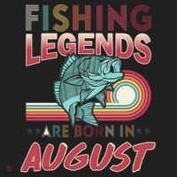 Fishing Legends Are Born In August Beanie thumb 2