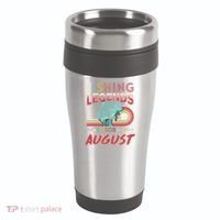 Fishing Legends Are Born In August 16oz Travel Tumbler thumb 0
