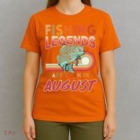 Fishing Legends Are Born In August T-Shirt thumb 4