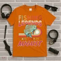 Fishing Legends Are Born In August T-Shirt thumb 5