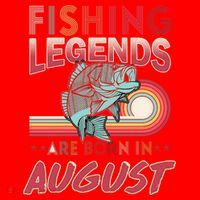 Fishing Legends Are Born In August Santa Hat thumb 1