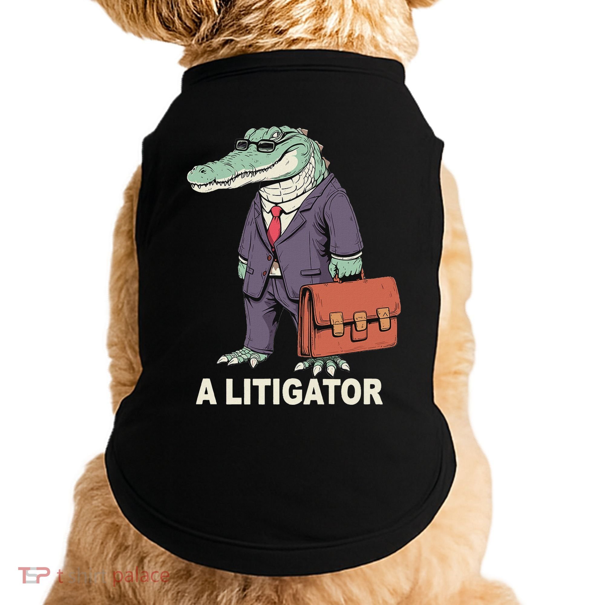 Funny Lawyer A Litigator Law School Degree Attorney Graduate Doggie Tank