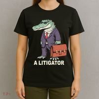 Funny Lawyer A Litigator Law School Degree Attorney Graduate T-Shirt thumb 4