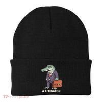 Funny Lawyer A Litigator Law School Degree Attorney Graduate Beanie thumb 0