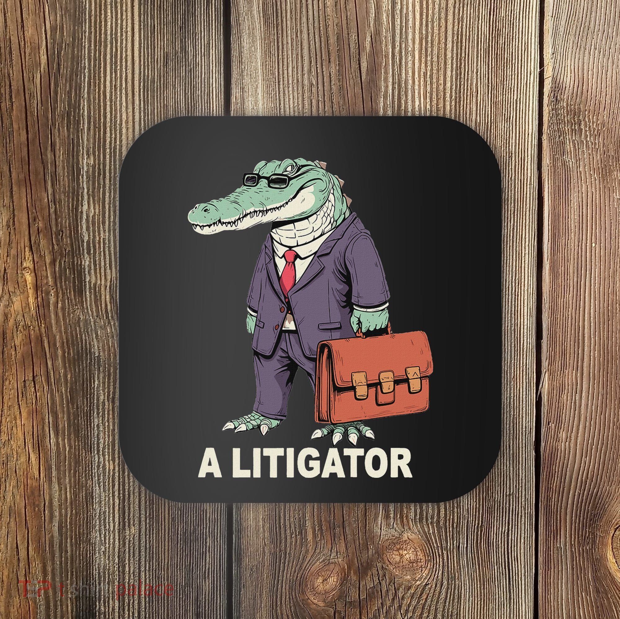 Funny Lawyer A Litigator Law School Degree Attorney Graduate Coaster