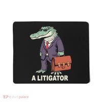 Funny Lawyer A Litigator Law School Degree Attorney Graduate Mousepad thumb 0