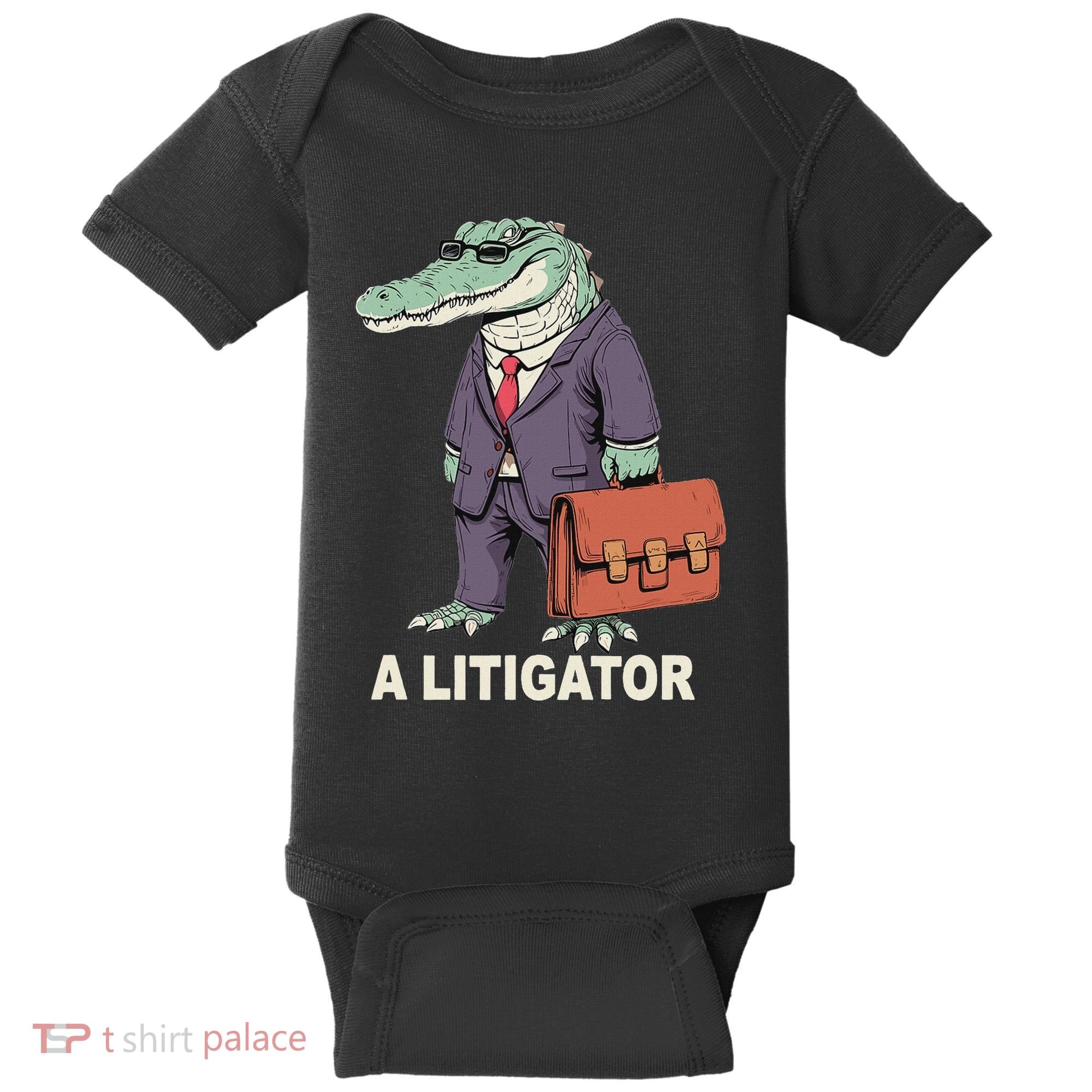 Funny Lawyer A Litigator Law School Degree Attorney Graduate Baby Bodysuit