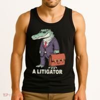 Funny Lawyer A Litigator Law School Degree Attorney Graduate Tank Top thumb 3