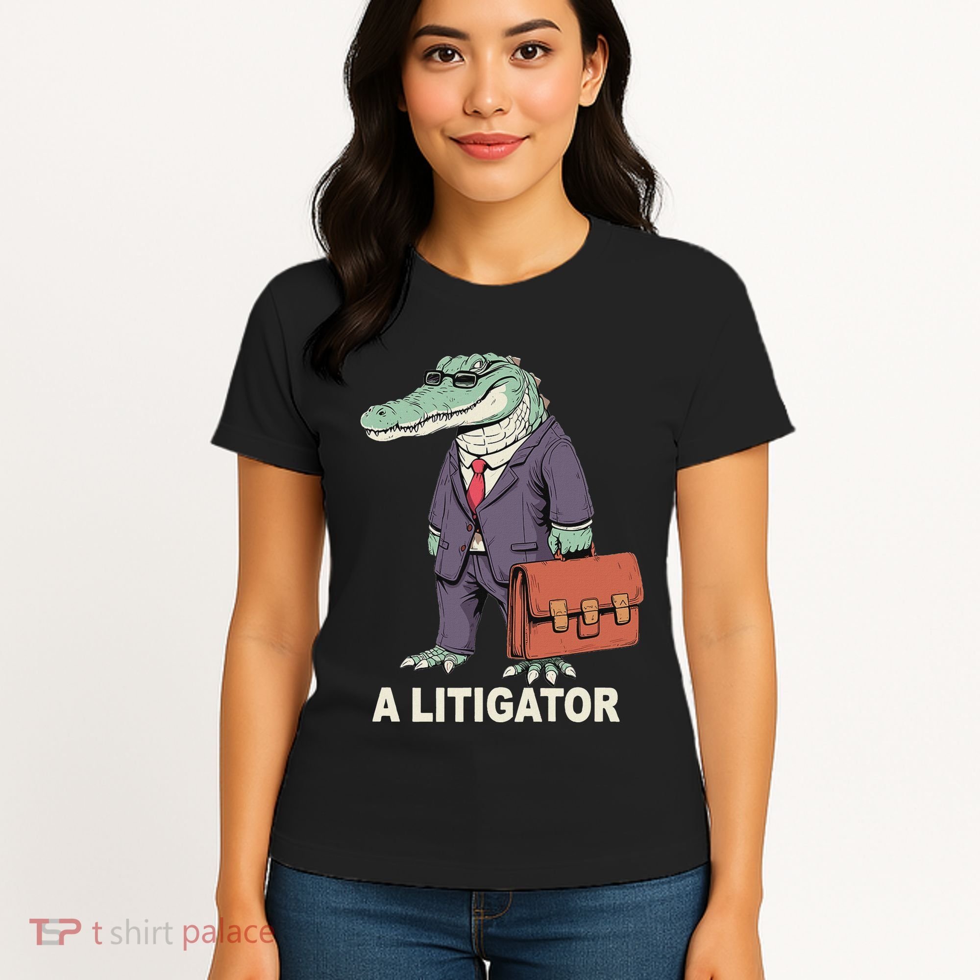 Funny Lawyer A Litigator Law School Degree Attorney Graduate Women's T-Shirt