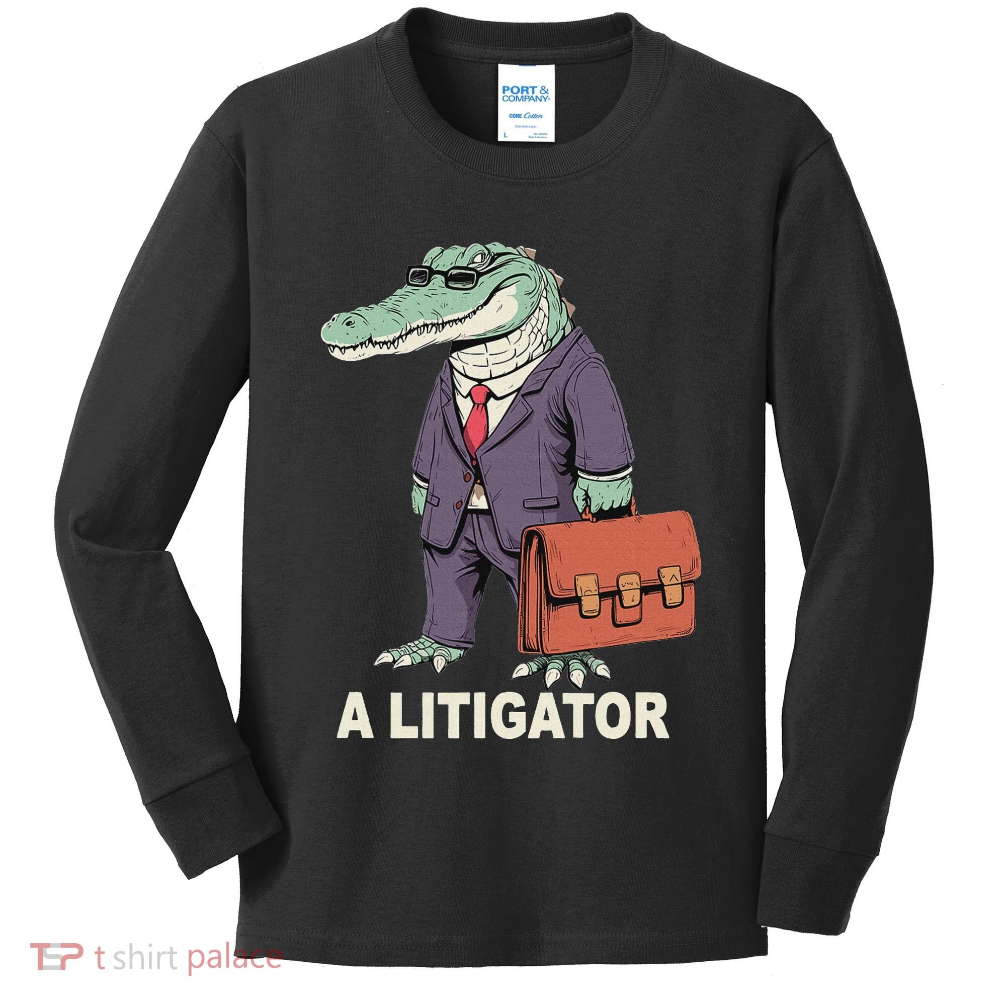 Funny Lawyer A Litigator Law School Degree Attorney Graduate Kids Long Sleeve Shirt