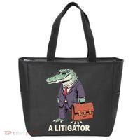Funny Lawyer A Litigator Law School Degree Attorney Graduate Tote Bag thumb 0
