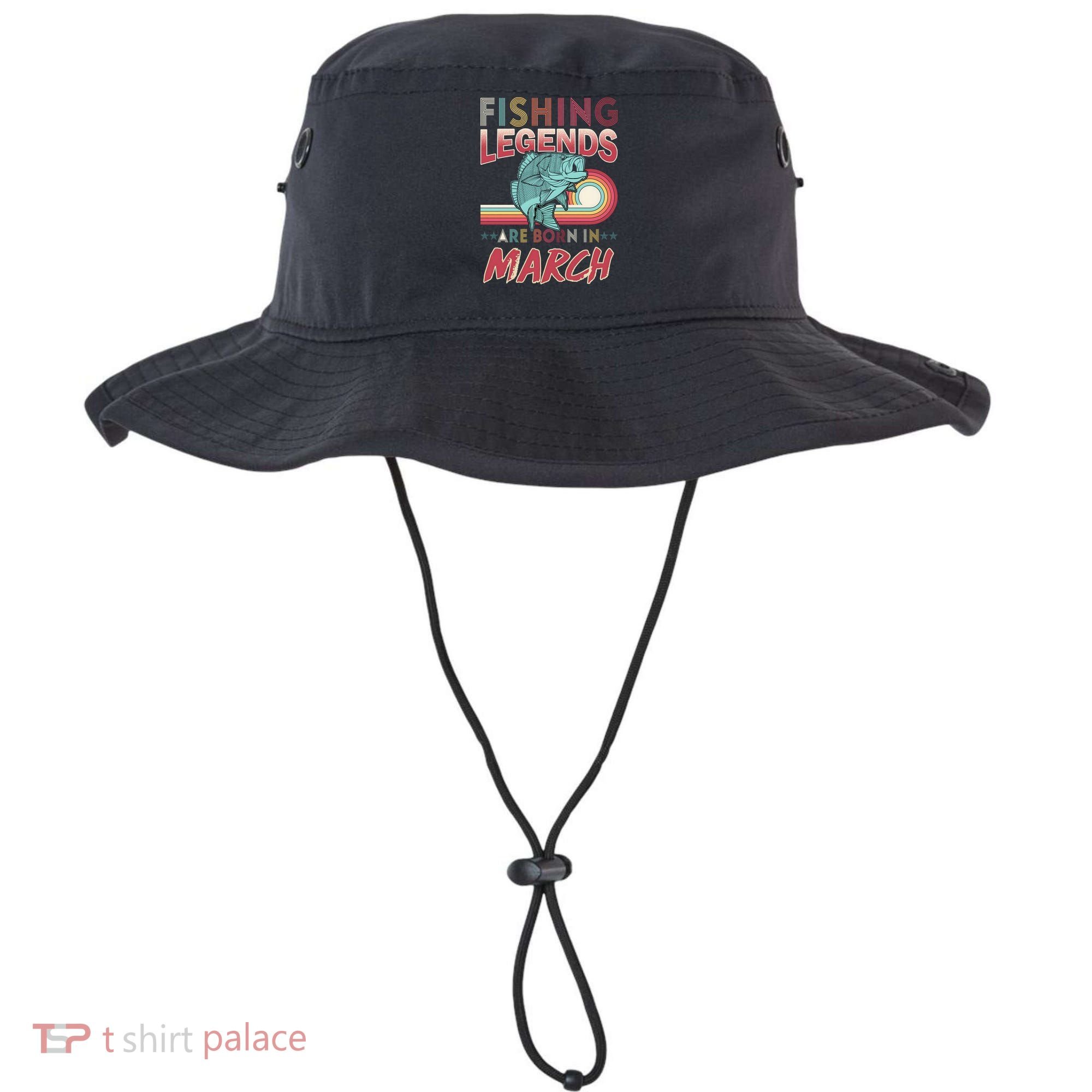 Fishing Legends Are Born In March Bucket Hat