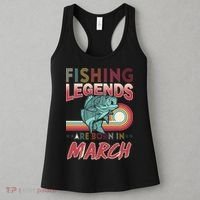 Fishing Legends Are Born In March Women's Tank Top thumb 3