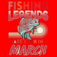 Fishing Legends Are Born In March Santa Hat thumb 1