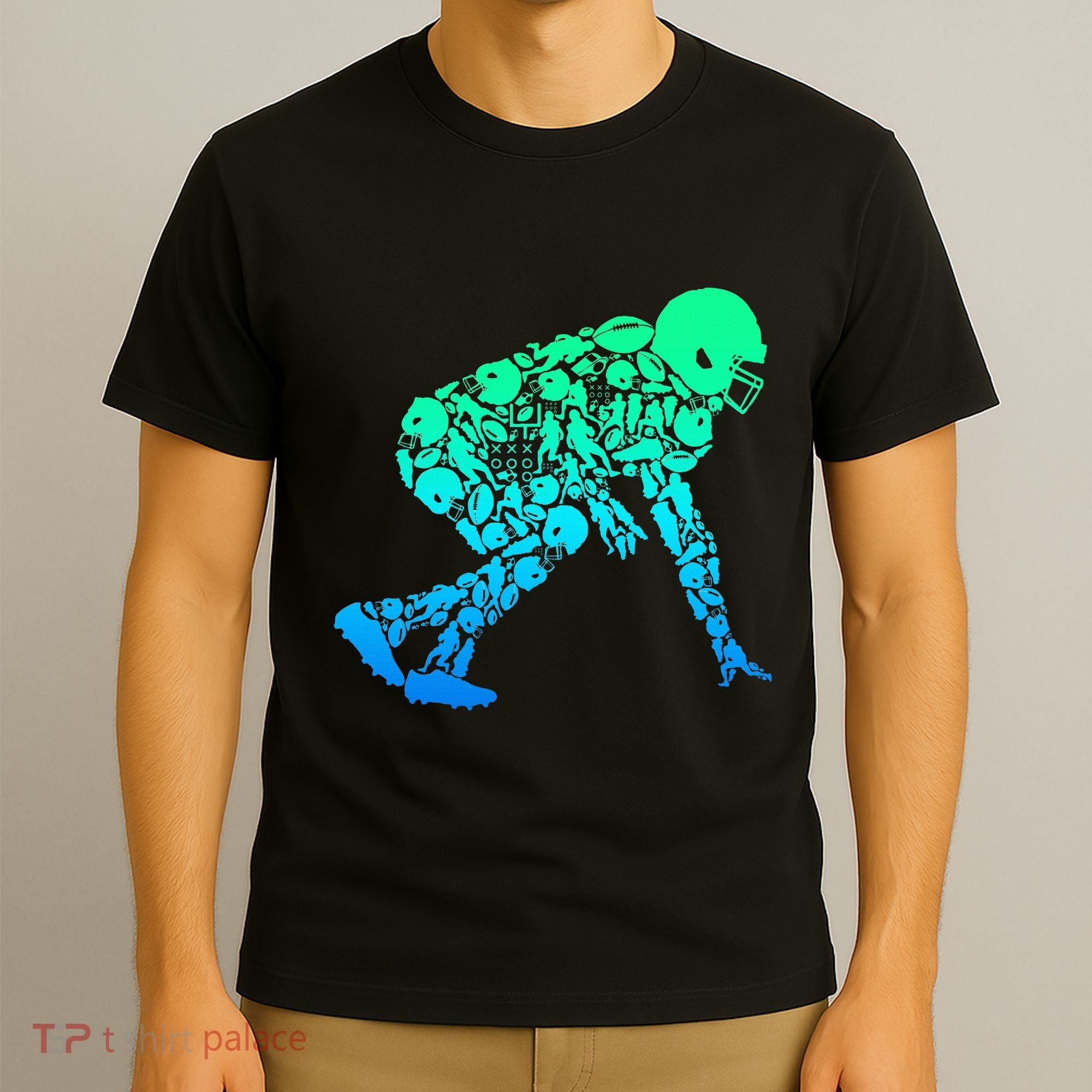 Football Lineman American Football T-Shirt