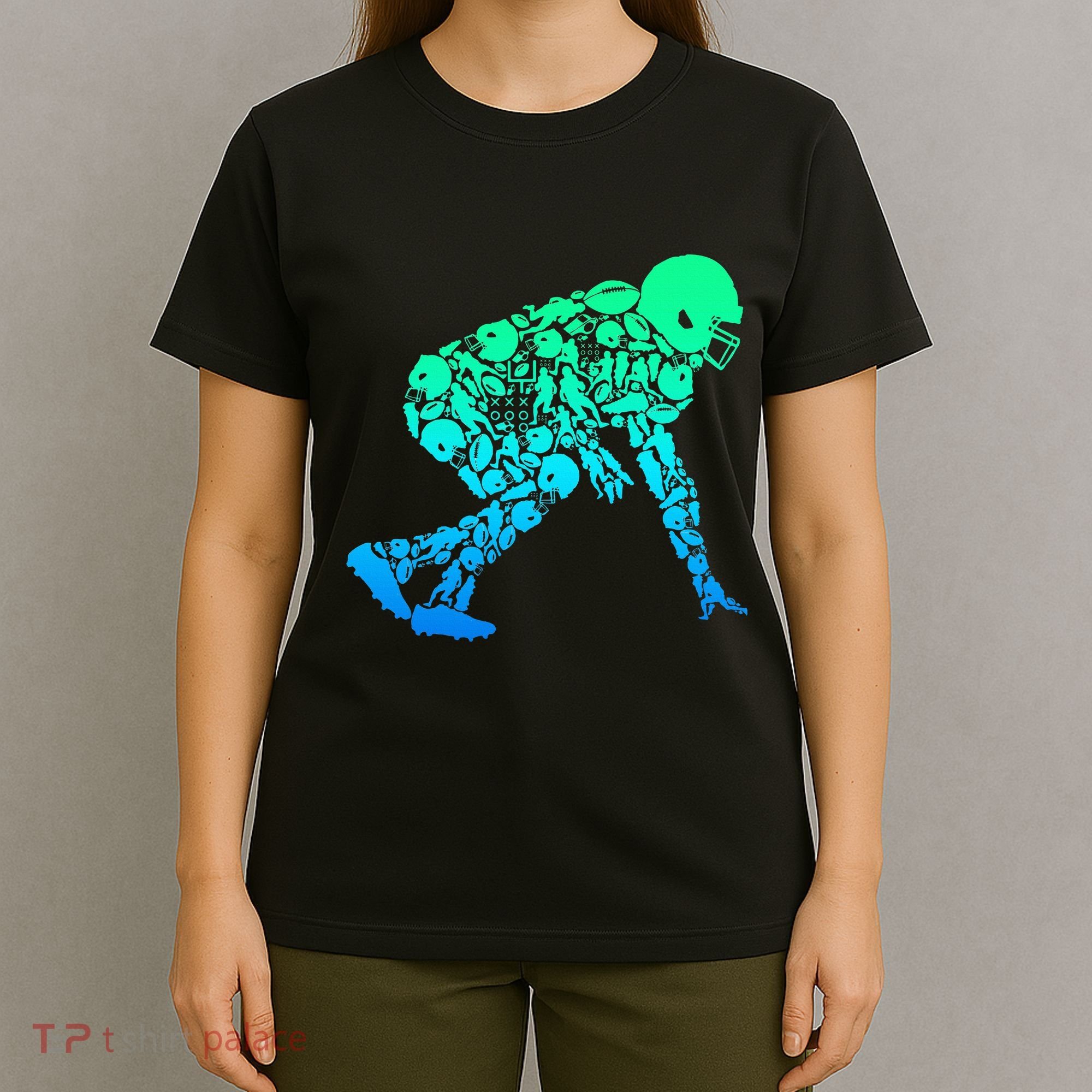 Football Lineman American Football T-Shirt