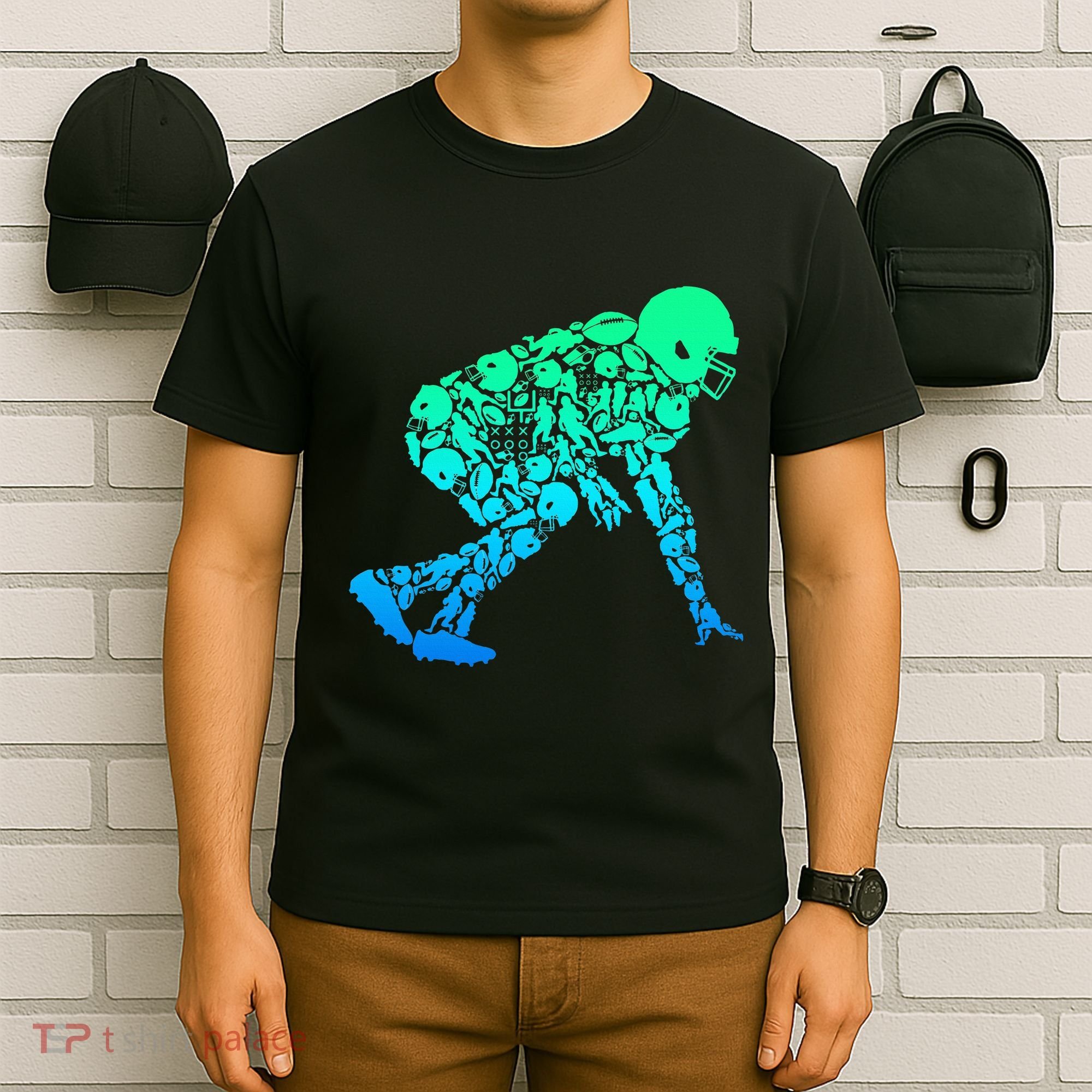 Football Lineman American Football T-Shirt