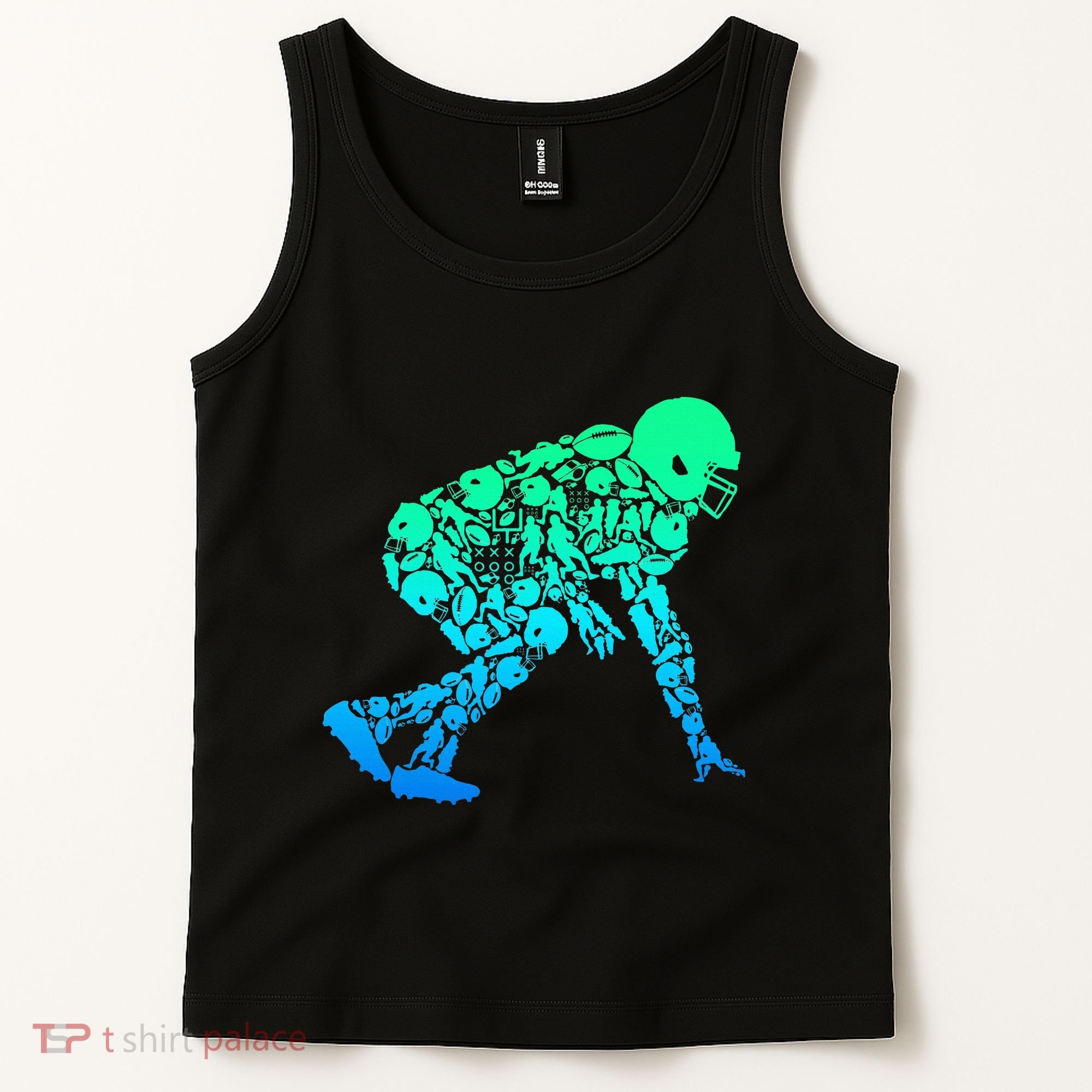 Football Lineman American Football Tank Top