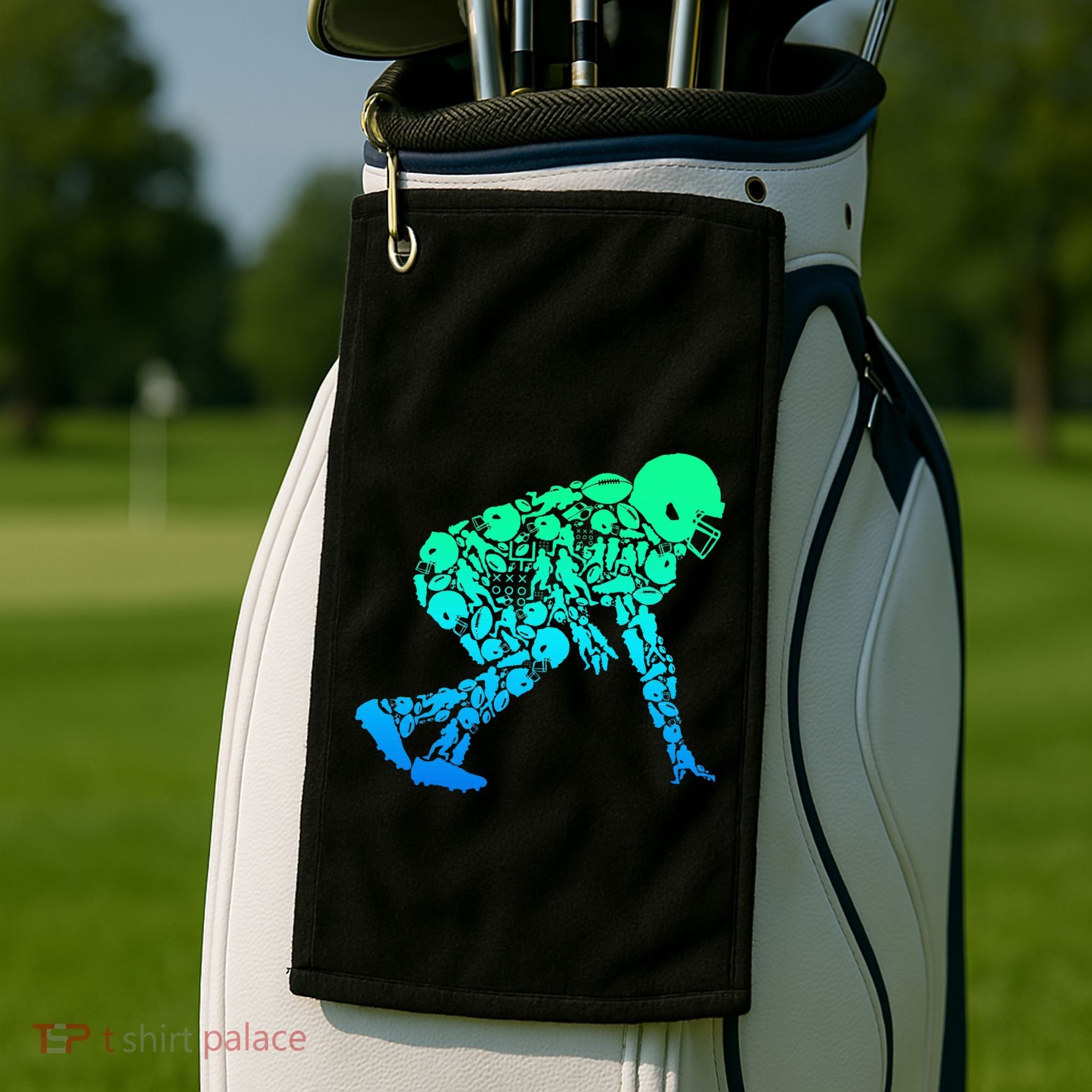 Football Lineman American Football Golf Towel