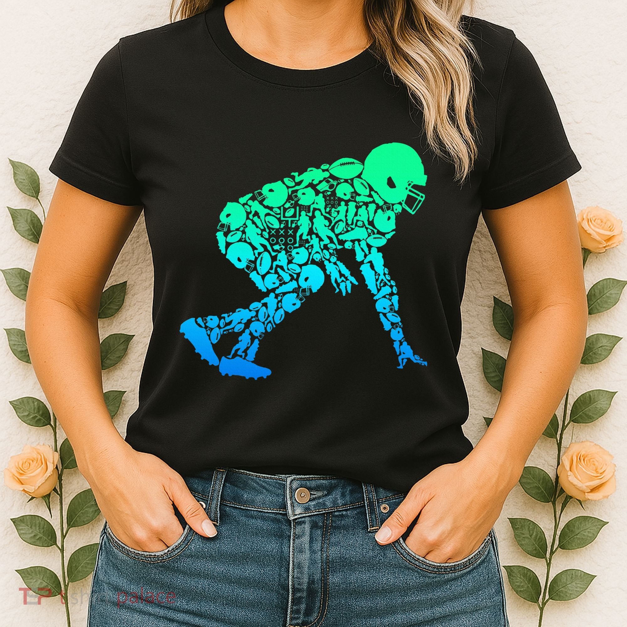 Football Lineman American Football Women's T-Shirt