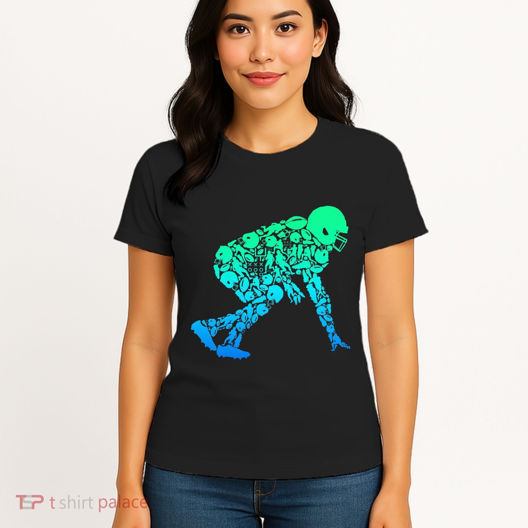 Football Lineman American Football Women's T-Shirt